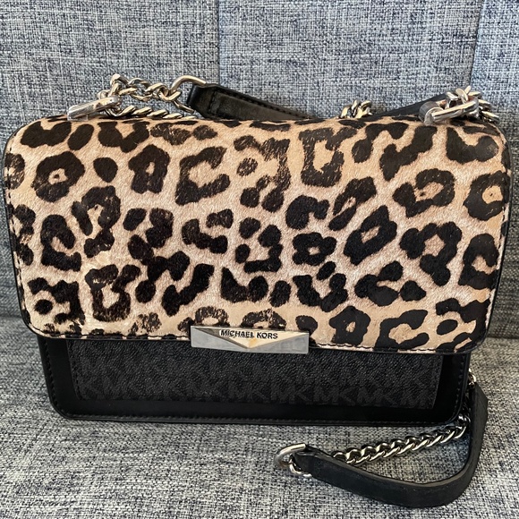 Michael kors leopard shoulder bag purse - Picture 1 of 6
